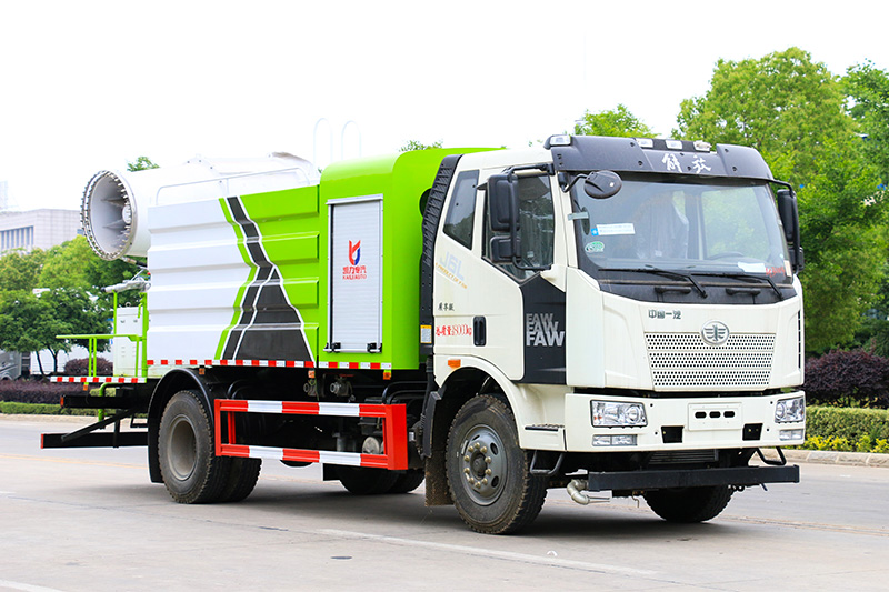Jiefang J6L Dust Suppression Truck (Square Tank) 11.5 cubic meters (Mist Cannon 30–100 meters)