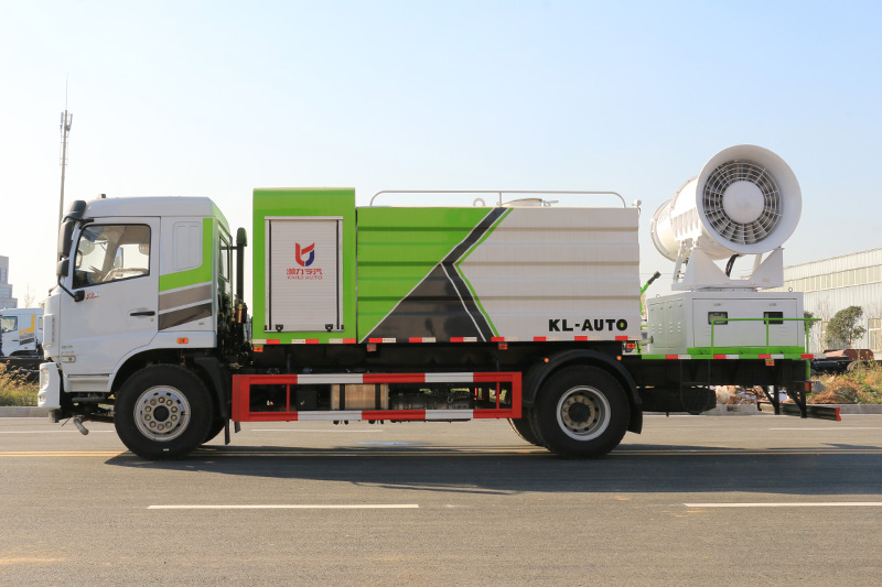 Dongfeng Huasheng KL5 Dust Suppression Truck (Square Tank) 11.5 cubic meters (Mist Cannon 30–100 meters)