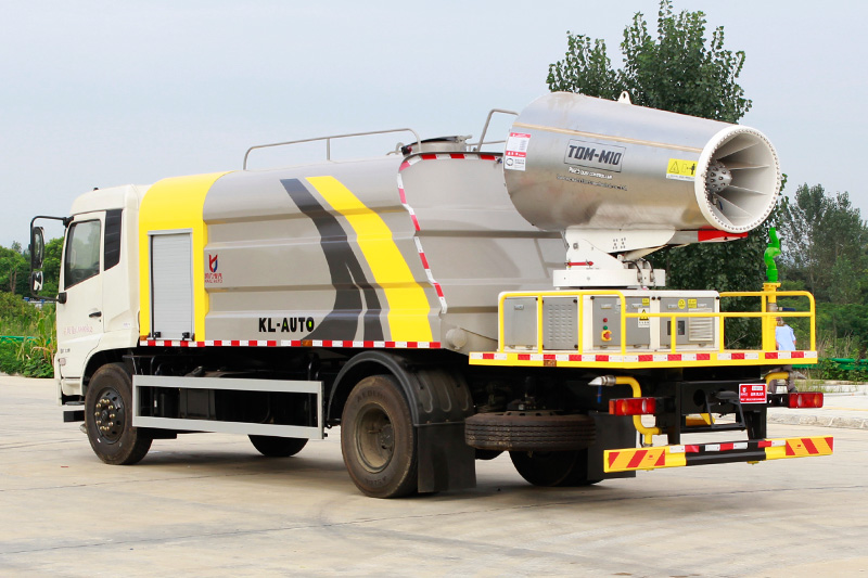 Dongfeng Tianjin Dust Suppression Truck (Wedge-shaped Tank) (Mist Cannon Range: 60–100 Meters) 12.5 Cubic Meters