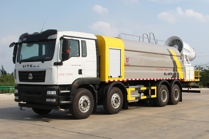 Sinotruk Shandeka 4x8 Dust Suppression Truck (Wedge-shaped Tank) (Mist Cannon Range: 80–120 m) 22 m³