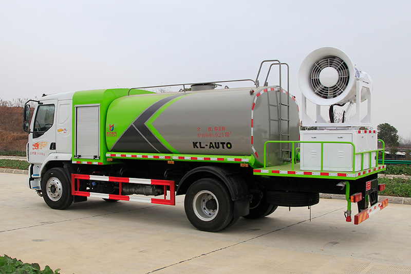 Dongfeng Liuzhou Motor Dust Suppression Truck (Round Tank) 11.5 cubic meters (Mist Cannon 30–100 meters)