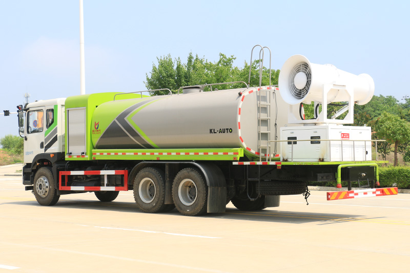 Dongfeng Huasheng T5 Rear Twin-Axle Dust Suppression Truck (Round Tank) 17 cubic meters (Mist Cannon 60–100 meters)