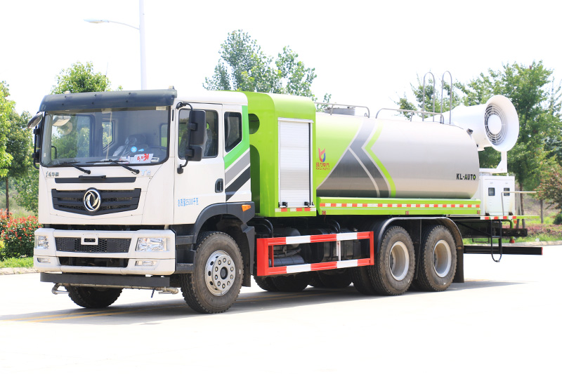 Dongfeng Huasheng T5 Rear Twin-Axle Dust Suppression Truck (Round Tank) 17 cubic meters (Mist Cannon 60–100 meters)