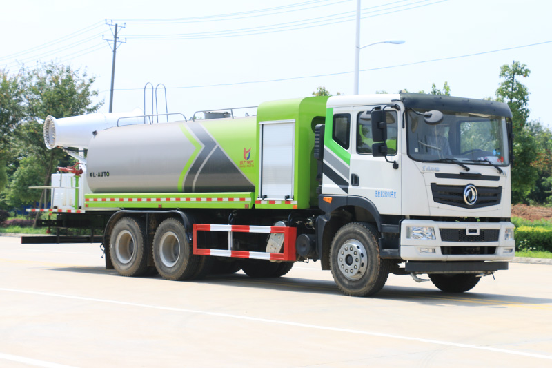 Dongfeng Huasheng T5 Rear Twin-Axle Dust Suppression Truck (Round Tank) 17 cubic meters (Mist Cannon 60–100 meters)