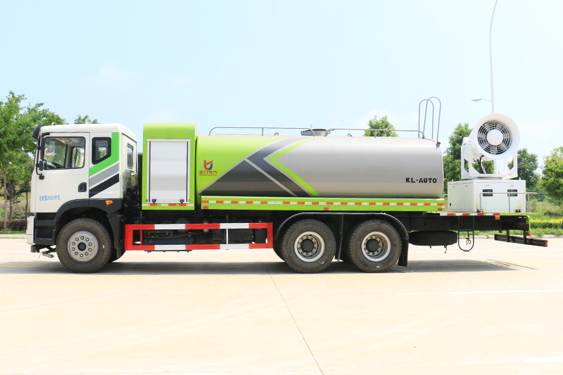 Dongfeng Huasheng T5 Rear Twin-Axle Dust Suppression Truck (Round Tank) 17 cubic meters (Mist Cannon 60–100 meters)