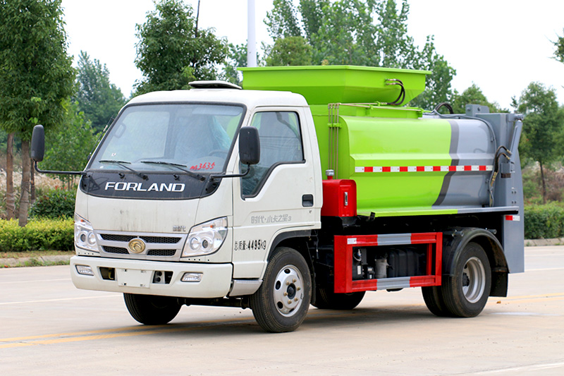 Foton Star 3 Light-Duty Truck: 3-Cubic-Meter Food Waste Collection Truck with Square Tank