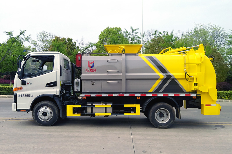 JAC Junling V3 Food Waste Collection Truck, 6 cubic meters – Square Tank