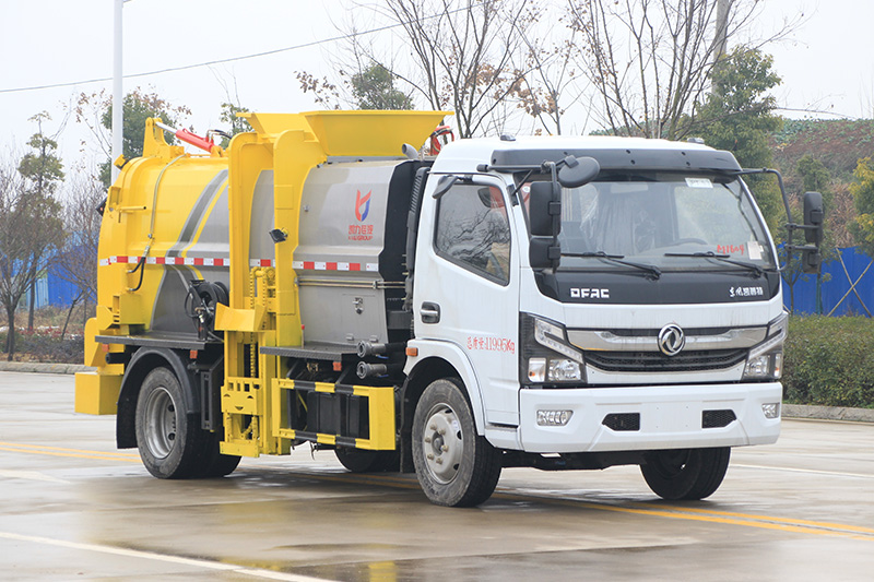 Dongfeng Daluika Food Waste Collection Truck, 8-cubic-meter Tank