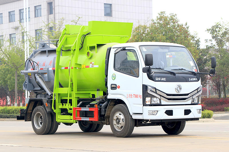 Dongfeng Xiaodolika Food Waste Collection Truck, 4.5 cubic meters – Round Tank