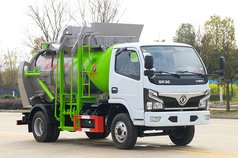Dongfeng Xiao Furuika Food Waste Collection Truck, 4.5 cubic meters – Round Tank