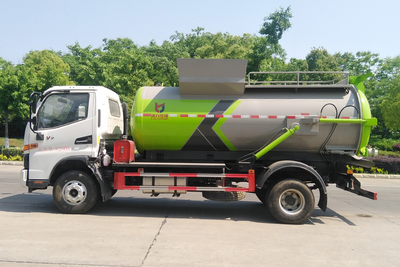 JAC Junling V7 Food Waste Collection Truck, 7 cubic meters – Round Tank