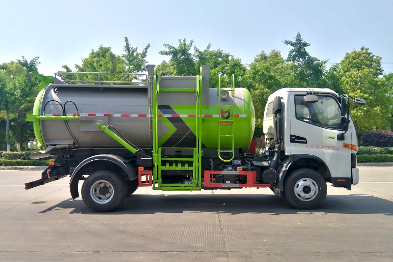 JAC Junling V7 Food Waste Collection Truck, 7 cubic meters – Round Tank