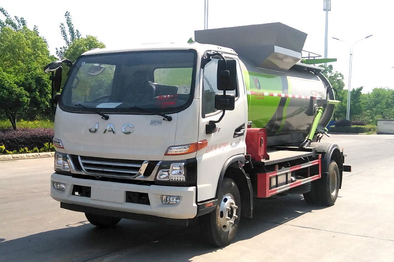 JAC Junling V7 Food Waste Collection Truck, 7 cubic meters – Round Tank