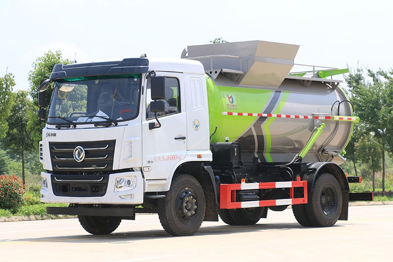 Dongfeng Huasheng KL5 Food Waste Collection Truck, 9 cubic meters – Round Tank