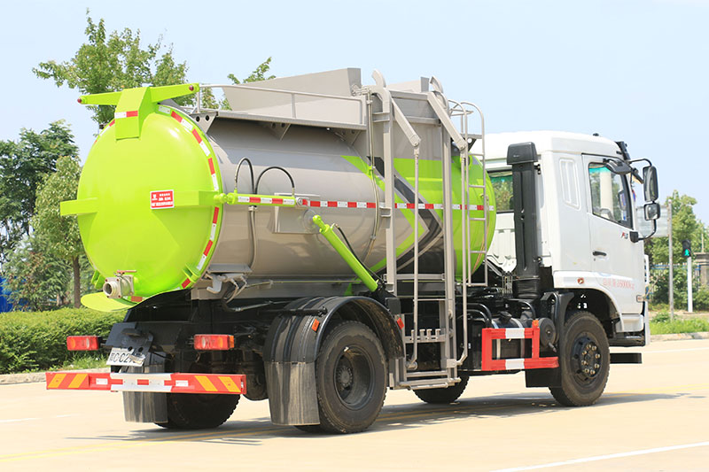 Dongfeng Huasheng KL5 Food Waste Collection Truck, 9 cubic meters – Round Tank