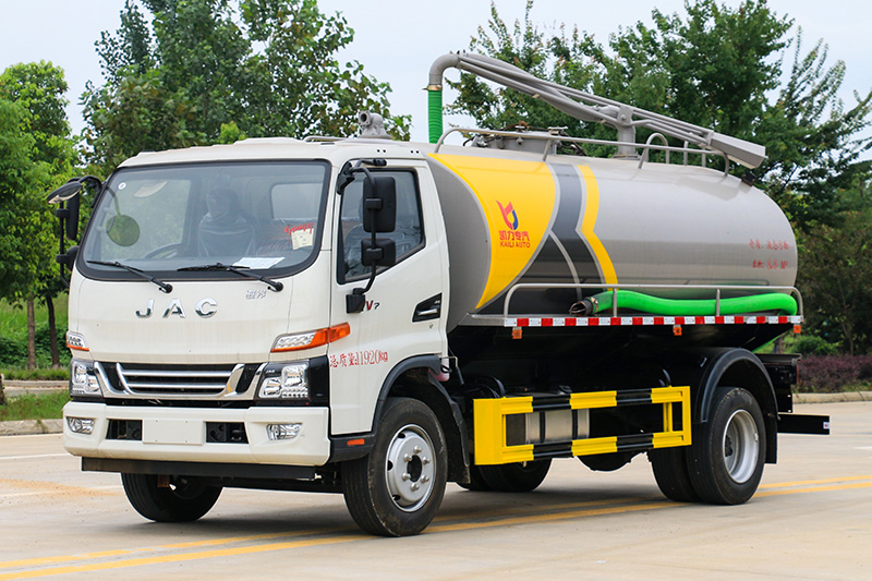 JAC Junling V7 Sewage Suction Truck, 10 cubic meters