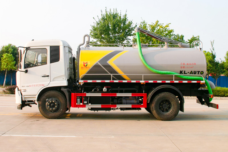 Dongfeng Tianjin Sewage Suction Truck, 12 cubic meters