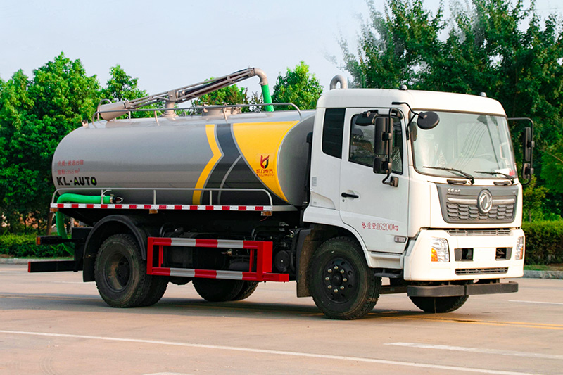 Dongfeng Tianjin Sewage Suction Truck, 12 cubic meters