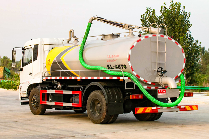 Dongfeng Tianjin Sewage Suction Truck, 12 cubic meters