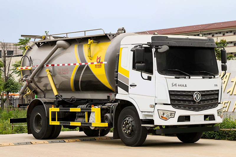 Dongfeng D3L Special Chassis Vacuum Truck, 12 cubic meters