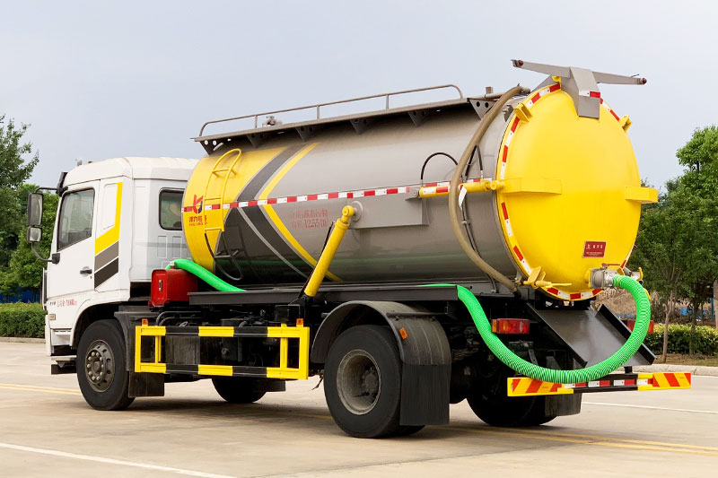 Dongfeng D3L Special Chassis Vacuum Truck, 12 cubic meters