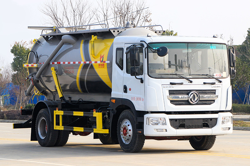 Dongfeng D9 Vacuum Truck, 12 cubic meters
