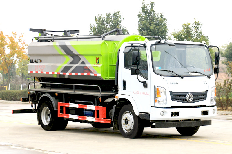 Dongfeng Huasheng T1 Vacuum Sewer Cleaning Truck (Side-mounted Tank) with a 3-cubic-meter clean water tank and a 7.5-cubic-meter wastewater tank