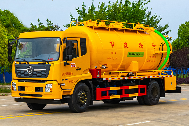 Dongfeng Tianjin Cleaning and Sewage Suction Truck (without auxiliary engine) (integrated tank) 15 cubic meters