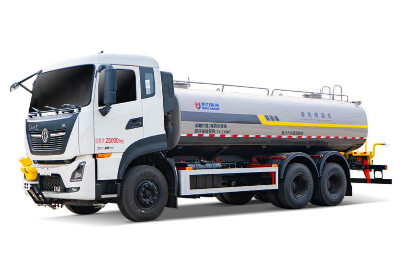 New Dongfeng Tianlong Dual-Rear-Axle Water Sprinkler Truck, 18.5 cubic meters